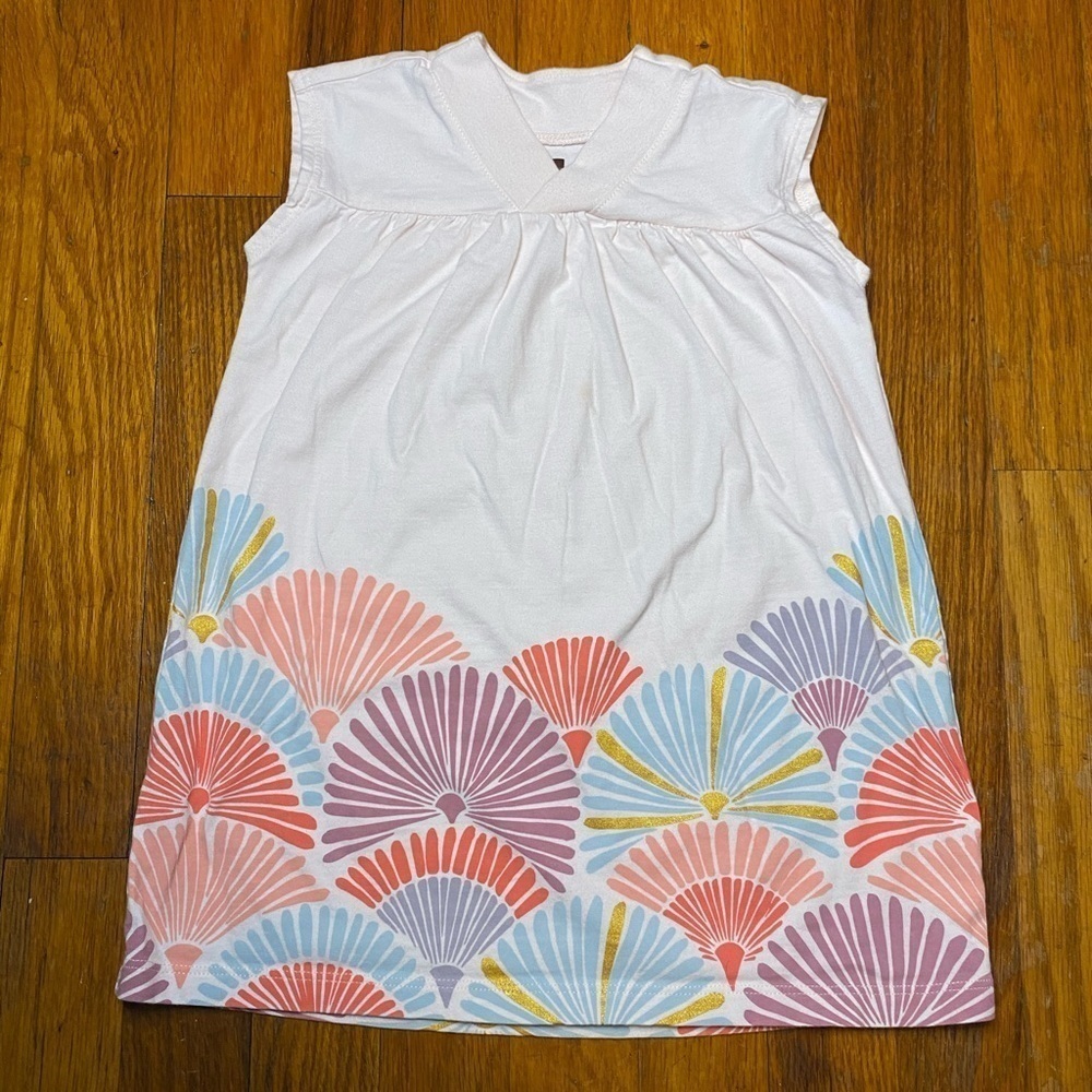 Tea Collection Metallic Graphic Trapeze Dress